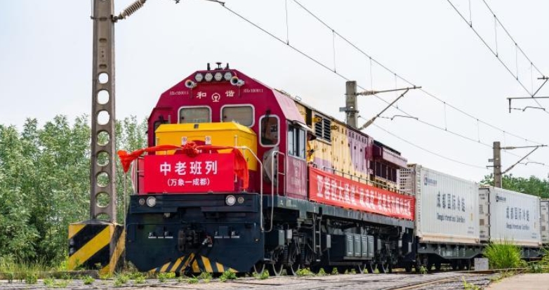 Buah -buahan Khas Pengangkutan Buah Asia Tenggara yang pertama di China Laos International Express pada tahun 2025 telah tiba di Chengdu